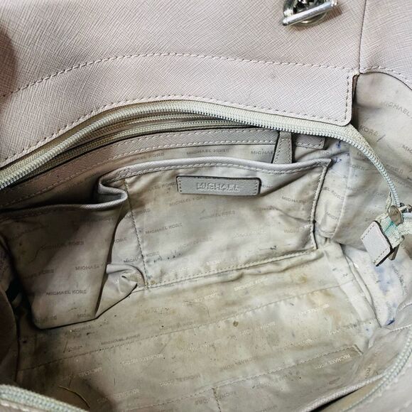 Michael Kors Jet Set‎ Travel Large Chain Shoulder Bag (Optic White) - Picture 9 of 9